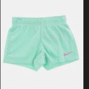Nike Dri-Fit Athletic Girls Mint Green Running Shorts Size 6X